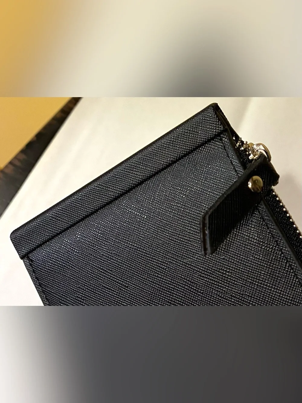 PIDENGBAO Wallet Fold With Snap Zip Pocket Card Slots Black